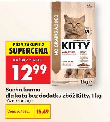 Sucha karma dla kota bez dodatku zbóż Kitty, 1 kg