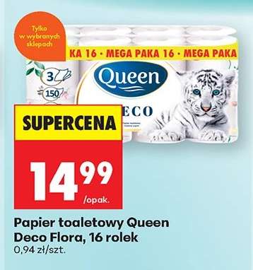 Papier toaletowy Queen Deco Flora, 16 rolek