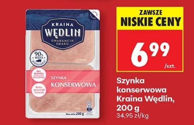 Szynka konserwowa Kraina Wędlin , 200 g