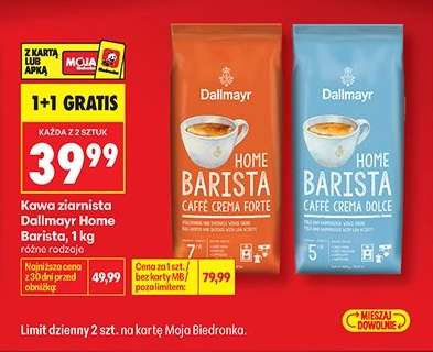 Kawa ziarnista Dallmayr Home Barista, 1 kg