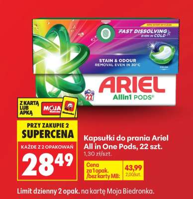 Kapsułki do prania Ariel All in One Pods, 22 szt.
