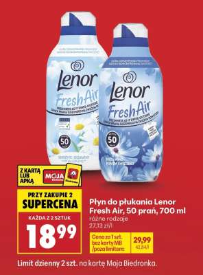 Płyn do płukania Lenor Fresh Air, 50 prań, 700 ml