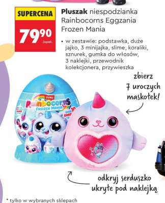 Pluszak niespodzianka Rainbocorns Eggzania Frozen Mania