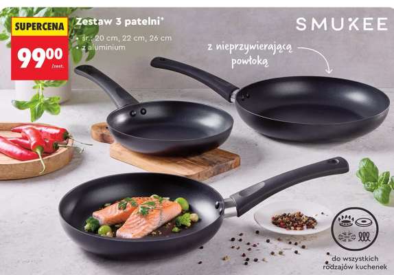 Zestaw 3 patelni