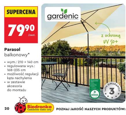Parasol balkonowy