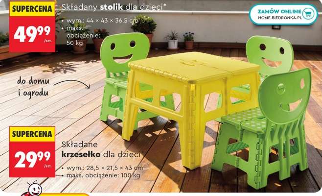 Składany stolik dla dzieci