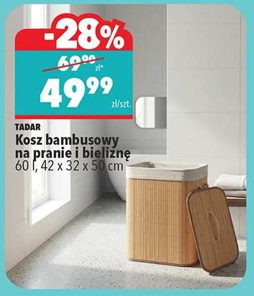 Kosz bambusowy na pranie i bieliznę