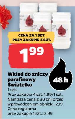Wkład do zniczy parafinowy Światełko