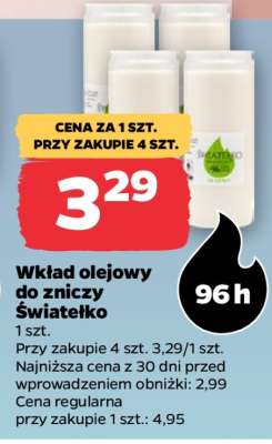 Wkład olejowy do zniczy Światełko