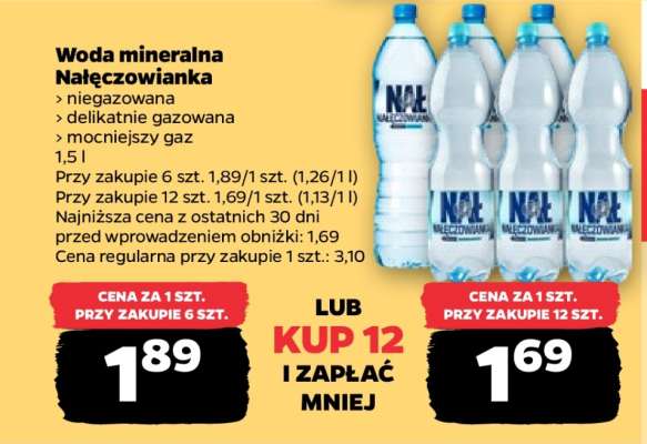 Woda mineralna NAŁĘCZOWIANKA