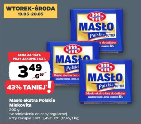 Masło ekstra POLSKIE MLEKOVITA
