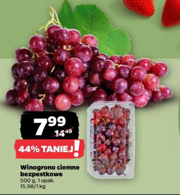 Winogrono ciemne bezpestkowe