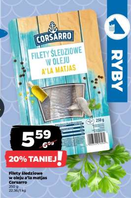 Filety śledziowe w oleju a’la matjas Corsarro