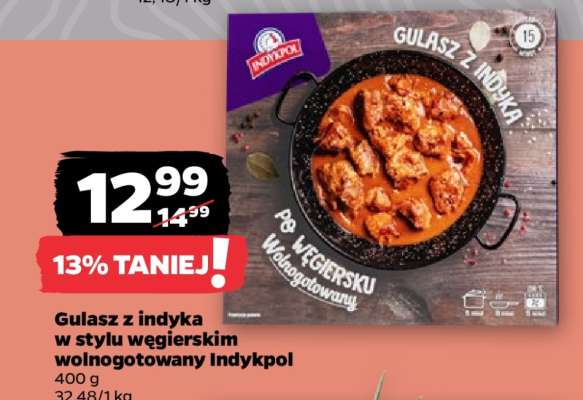 Gulasz z indyka po węgiersku wolnogotowany Indykpol