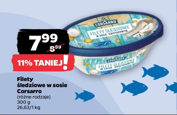 Filety śledziowe w sosie Corsarro