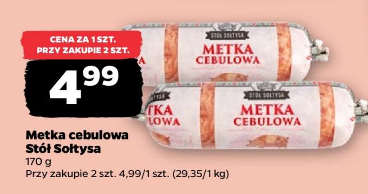 Metka cebulowa Stół Sołtysa