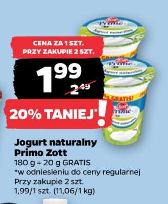 Jogurt naturalny PRIMO ZOTT