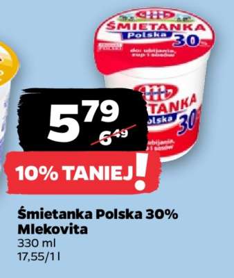 Śmietanka Polska 30% Mlekovita