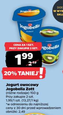 Jogurt owocowy Jogobella Zott