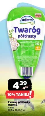 Twaróg półtłusty Miletto
