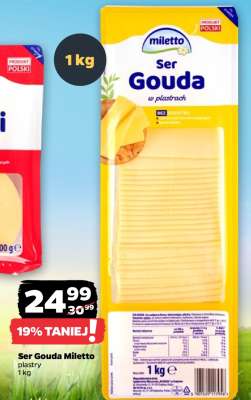 Ser Gouda Miletto plastry 1 kg