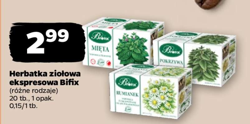 Herbatka ziołowa ekspresowa Bifix