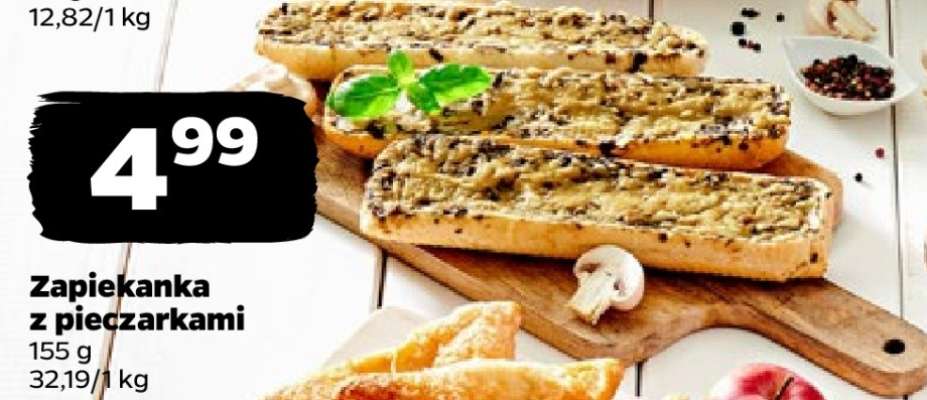 Zapiekanka z pieczarkami