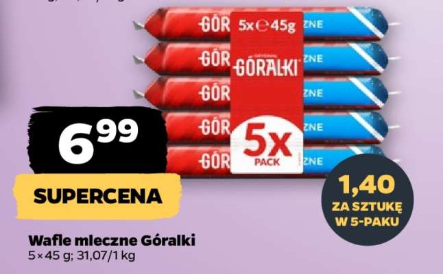 Wafle mleczne Góralki