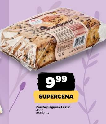 Ciasto piegusek Lazur