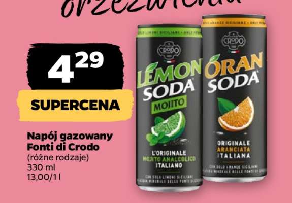 Napój gazowany Fonti di Crodo