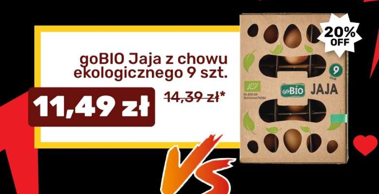 goBIO Jaja z chowu ekologicznego 9 szt.