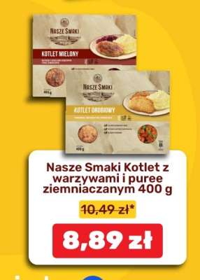 Nasze Smaki Kotlet z warzywami i puree ziemniaczanym 400 g
