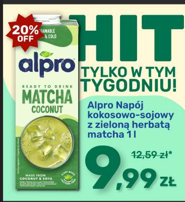 Alpro Napój kokosowo-sojowy z zieloną herbatą matcha 1l
