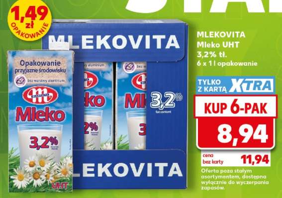 MLEKOVITA Mleko UHT 3,2% tł.