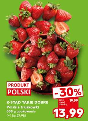 K-STAÐ TAKIE DOBRE Polskie truskawki 500 g opakowanie