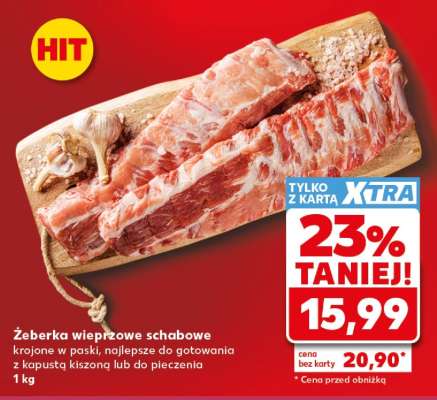 Żeberka wieprzowe schabowe