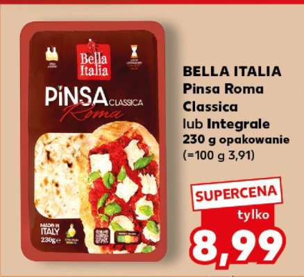 BELLA ITALIA Pinsa Roma Classica lub Integrale 230 g opakowanie