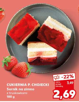 CUKIERNIA P. CHOJECKI Sernik na zimno z truskawkami 100 g