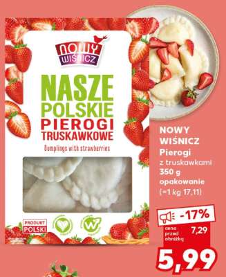 NOWY WIŚNICZ Pierogi z truskawkami