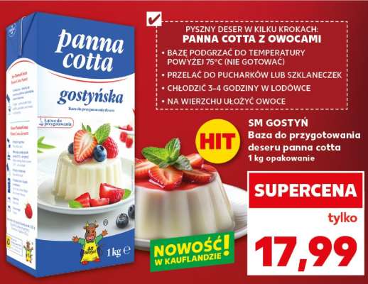 SM GOSTYŃ Baza do przygotowania deseru panna cotta
