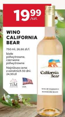 Wino California Bear