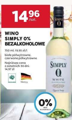 Wino Simply 0% Bezalkoholowe