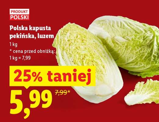 Polska kapusta pekińska, luzem