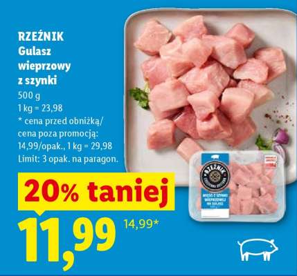 RZEŹNIK Gulasz wieprzowy z szynki