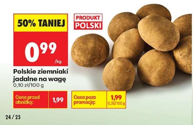 Polskie ziemniaki jadalne na wage