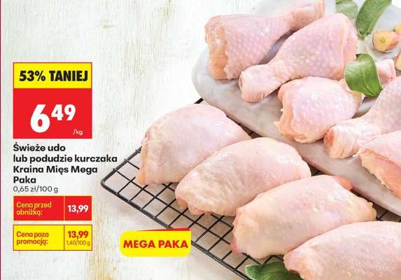 świeże udo lub podudzie kurczaka Kraina Mięs Mega Paka