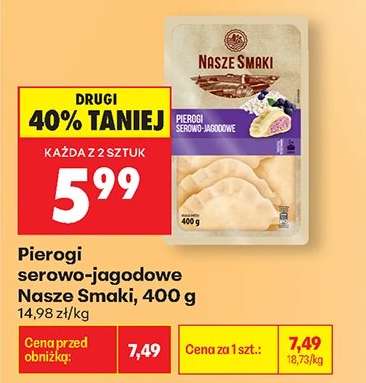 Pierogi serowo-jagodowe Nasze Smaki, 400 g