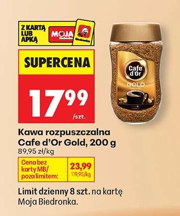 Kawa rozpuszczalna Cafe d'Or Gold 200 g