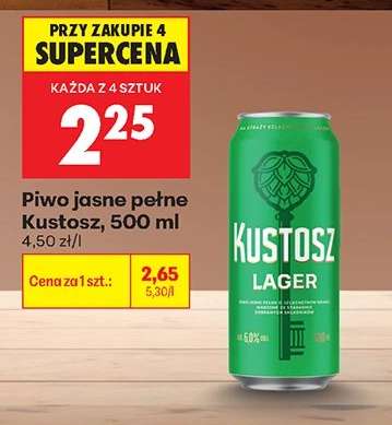 Piwo jasne pełne Kustosz, 500 ml