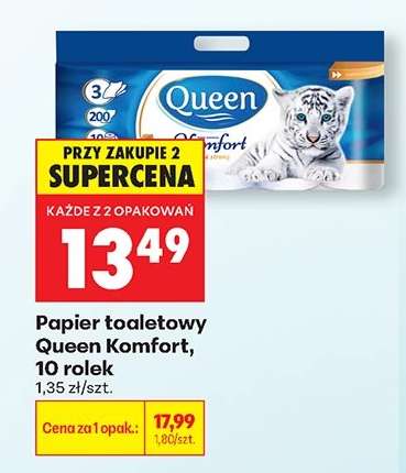 Papier toaletowy Queen Komfort 10 rolek
